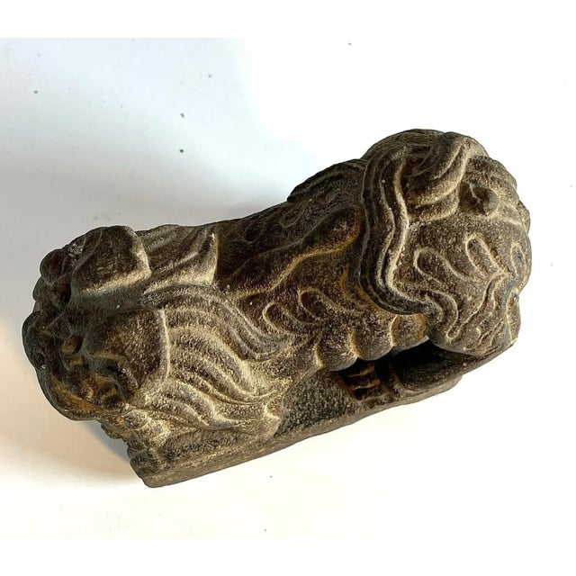 Antique Stone Lion Paper Weight For Sale - Image 12 of 16
