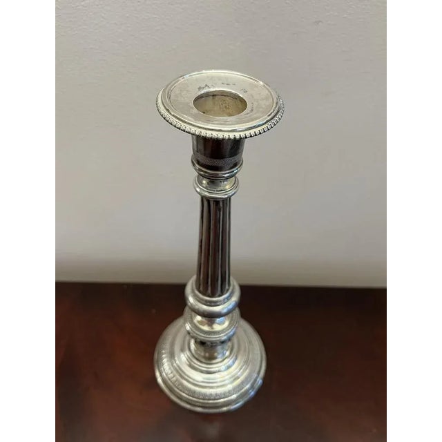 1980s Italian Silver Candleholder, 1980s For Sale - Image 5 of 7