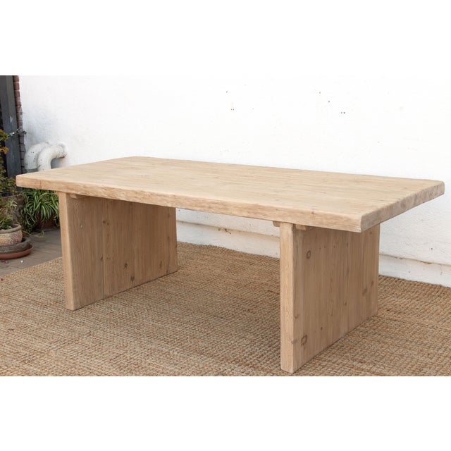The Bastide, 84" Reclaimed Wood Tavern Table For Sale - Image 4 of 16