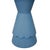 Contemporary Matthew Izzo Home Vivienne Steel Blue Stained Oak Drink Table For Sale - Image 3 of 9