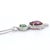 Metal Tsavorite, Diamond and Garnet Platinum Pendant Necklace - Fei Liu For Sale - Image 7 of 8