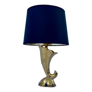 Hollywood Regency Brass Vase Lamp For Sale