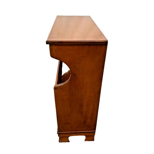 Vintage Bookcase Display Traditional Farmhouse Style Solid Maple Two Shelves For Sale In Palm Springs - Image 6 of 11