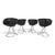 Pan Am Dining Chairs in Chrome and Leather by Gastone Rinaldi for Rima, 1970, Set of 4 For Sale - Image 11 of 18