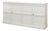 Classic White Paneled Buffet, 75 Inches Wide, 15 Deep For Sale