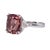 This is part of Chairish’s Fine Jewelry assortment. Estate Malaya garnet white gold ring. This custom manufactured 14...