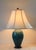 Vintage Teal Glazed Ceramic Table Lamp For Sale - Image 4 of 11