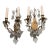 Pair of French Bronze and Crystal Antiques Sconces For Sale
