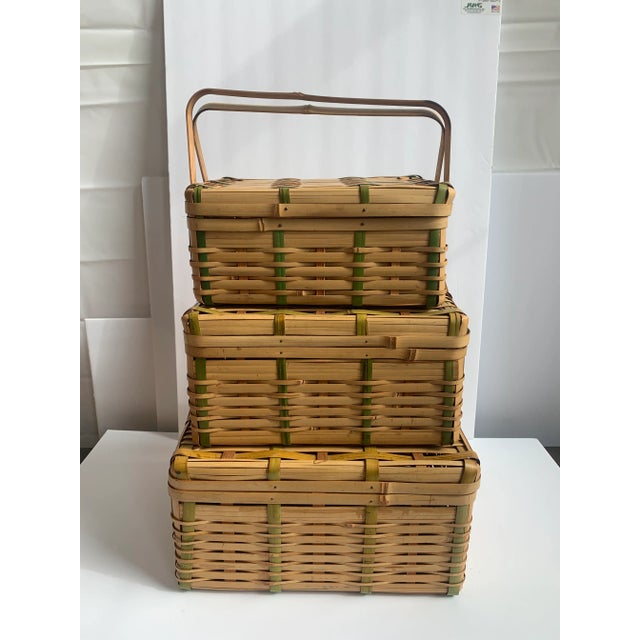 Picnic Baskets - Set of Three For Sale - Image 9 of 9