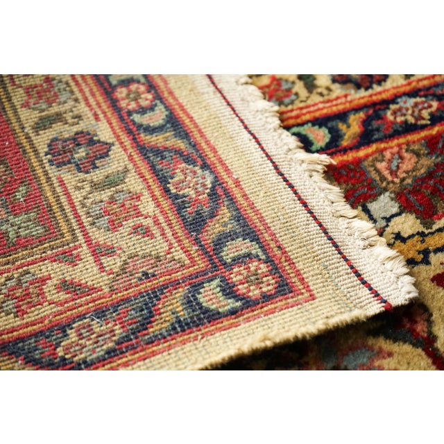 Large Arts and Crafts Handwoven Rug, 1990s For Sale - Image 8 of 9