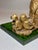Mid-Century James Mont Style Bespoke Hand Gilt & Faux Malachite "Monkey Business" Art Sculpture / Business Card Holder - Newly Painted For Sale - Image 9 of 12