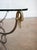 Metal French Mid-Century Coffee or Low Table With Wrought Iron Base and Glass Top For Sale - Image 7 of 11
