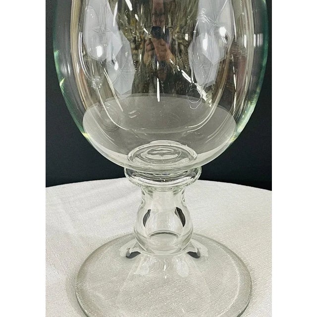 Modern Clear Glass Candleholder or Vase, a Pair For Sale In New York - Image 6 of 10