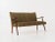 The sofa was made in the 1960s, Danish production. The structure and legs are made of solid teak. The sofa is preserved in...