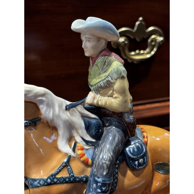 Beswick *rare* canadian mountrd cowboy "roy rogers" - model no. 1377 sizes :- 25 cms in length, just under 23 cms tall.