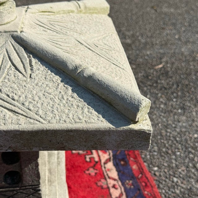 Gray 1970s Vintage Large Asian Cast Cement Stacked Pagoda. For Sale - Image 8 of 9