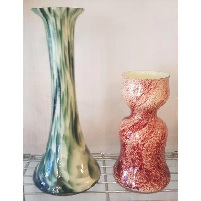 Opaline Marble Vases by Erich Jachmann for WMF, 1930s, Set of 2 For Sale - Image 4 of 4