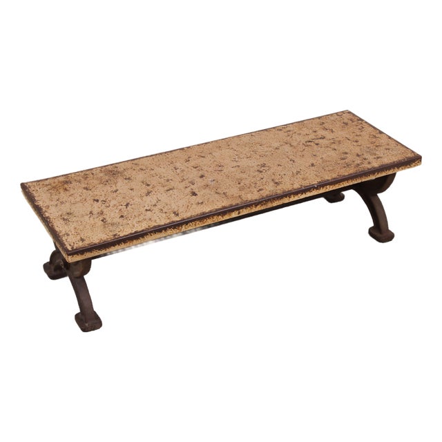 Restoration Hardware Industrial Steel & Iron Coffee Table For Sale