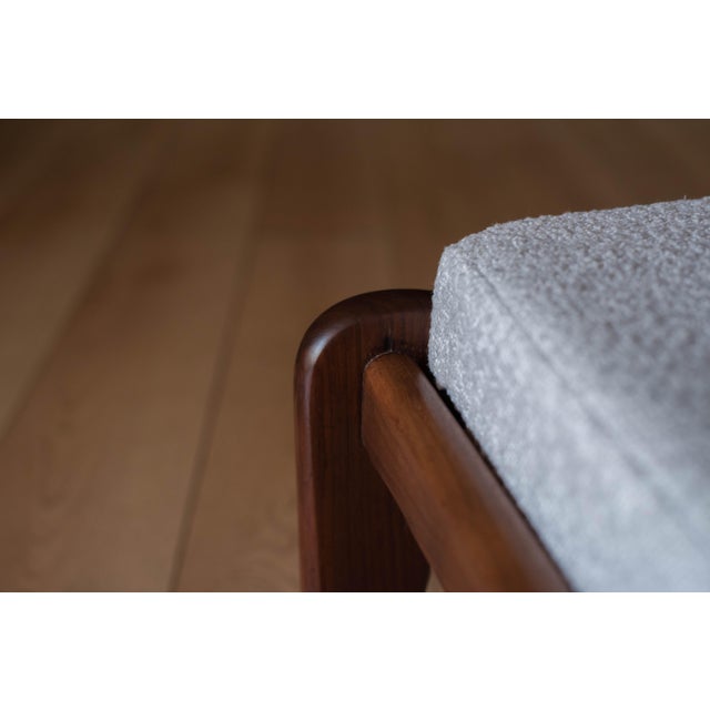 Vintage Sculptural Walnut Wingback Lounge Chair and Ottoman by Adrian Pearsall For Sale - Image 13 of 18