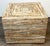 Pair Italian Specimen Travertino Oniciato Cube Side Tables, Style of Romeo Rega For Sale - Image 9 of 18