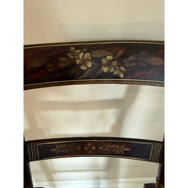 Wood Federal/Hitchcock Attributed 19th Century High Chair For Sale - Image 7 of 13