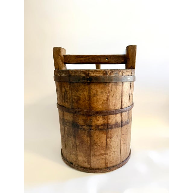 Antique Chinese Jujube Wood Wine Barrel For Sale - Image 10 of 11