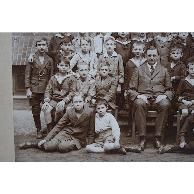 1900 - 1909 Early 20th Century Antique School Boys in Berlin Germany Photograph For Sale - Image 5 of 7