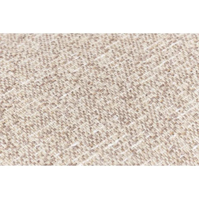 Minimalist Beige Upholstered Sofa For Sale - Image 12 of 12