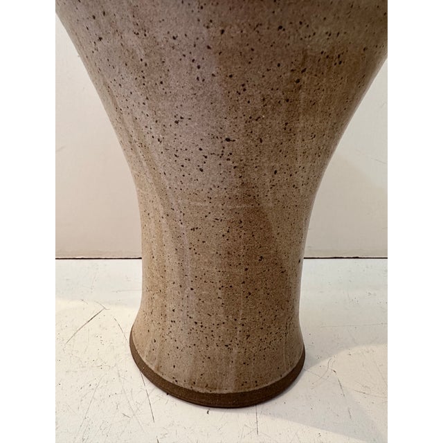 Large Tan Ceramic Vessel by Stephen May For Sale - Image 4 of 8
