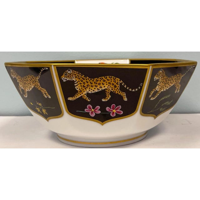 ⭐️ Lynn Chase ディナー皿 ⭐️ English Lynn Chase Jaguar Jungle Bowl, Tray and Ring Dishes