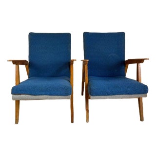 Vintage Danish Armchairs, 1960s, Set of 2 For Sale