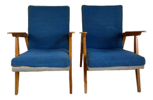 Vintage Danish Armchairs, 1960s, Set of 2
