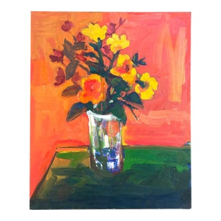 William B Hannum 1947-1998 Still Life Flowers in a Vase For Sale
