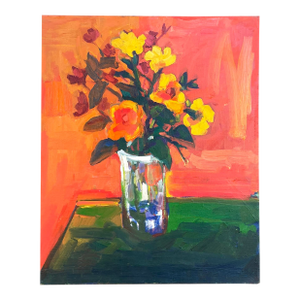 William B Hannum 1947-1998 Still Life Flowers in a Vase -