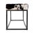 2020s Stinson 54 in. W Rectangular Hair-on-Hide and Iron Accent Bench, Black and White For Sale - Image 5 of 7