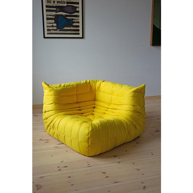 This Togo has been reupholstered with new foam and high-quality new fabric, keeping its inner structure giving the item...