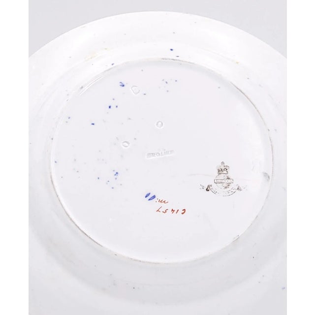 White Circa 1870 Imari Style Plates, England- Set of 6 For Sale - Image 8 of 9