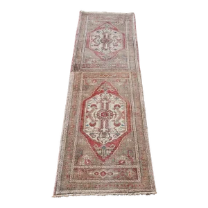 1970s Turkish Long and Narrow Runner Rug 1'10'' X 6'1''
