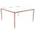 Xaloc Salmon Glass Top Table 140 by Mowee For Sale