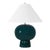 Annie Teal Glazed Ceramic Lamp For Sale