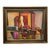 Late 20th Century Framed and Signed Geometric Abstract Painting For Sale