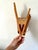 Wood Veneer Leaf Wall Sconce, 1980 For Sale - Image 6 of 11