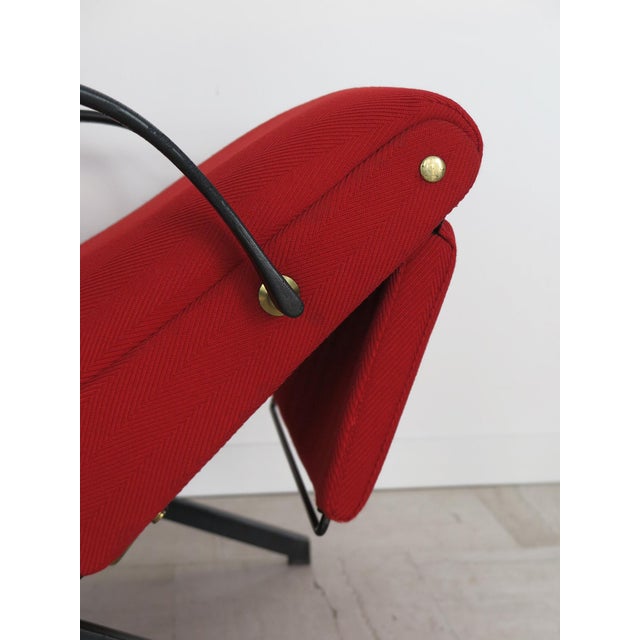 Italian Model P40 Reclining Chair by Osvaldo Borsani for Tecno, Italy, 1950s For Sale - Image 14 of 18