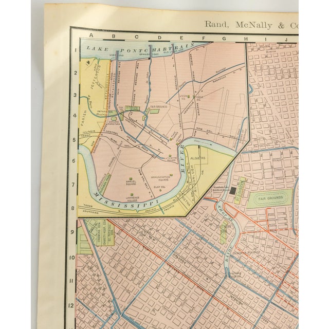 19th Century Colored Lithograph Print of New Orleans From Rand McNally For Sale In New York - Image 6 of 10