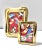 Art Deco Vintage Brass Tabletop Picture Frames, Coordinating Hollywood Regency Pair For Sale - Image 3 of 7