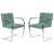 Pair of Ludwig Mies Van Der Rohe Style Brno Flat Bar Chrome Cantilever Armchairs, 1970s For Sale