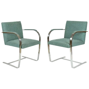 Vintage Mid Century Mies Van Der Rohe Brno for Knoll Chair- a Pair