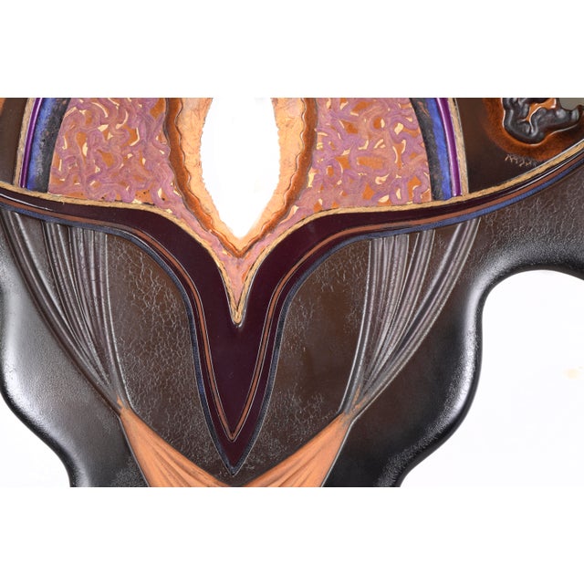 A Scarab Totem Abstract New Age Surreal Sculpture by Mickey Kane Dramatic construction of a 1980s Scarab Totem or wild...