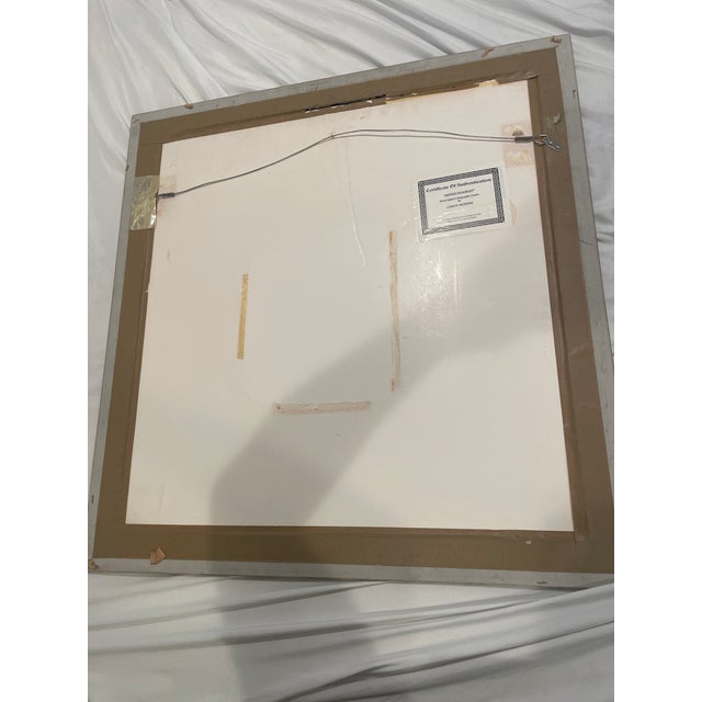 1970s Framed Lithographic Poster by Leroy Neiman Signed Lower Right With Coa, Titled " Mixed Doubles." For Sale - Image 5 of 6