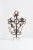 A masterful hand-wrought iron cross by renowned Chiapas metalsmith Guadalupe Hermosillo Escobar, showcasing extraordinary...